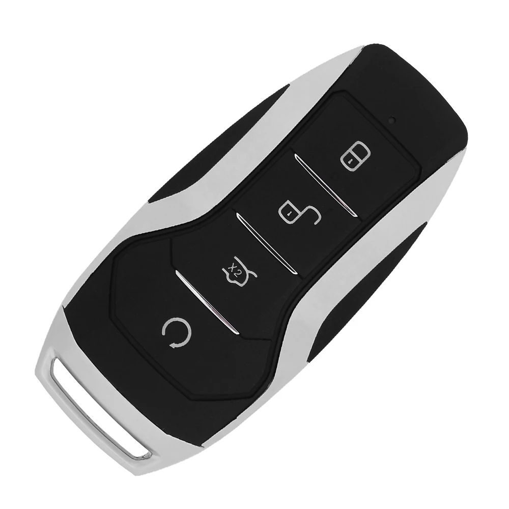 غطاء مفتاح السيارة غطاء مفتاح 4 زر غلاف مفتاح ذكي استبدال شل فارغ ل BYD Qin Plus/e2/e3/D1 S7/M6/G5/F5/Tang II