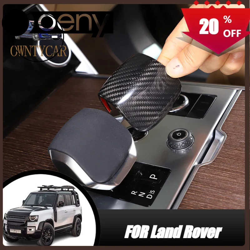 

Fit For Real Carbon Fiber Land Rover Range Rover Vogue L460 2023 Car Gear Head Shift Knob Handle Cover Trim Sticker Car Accessor