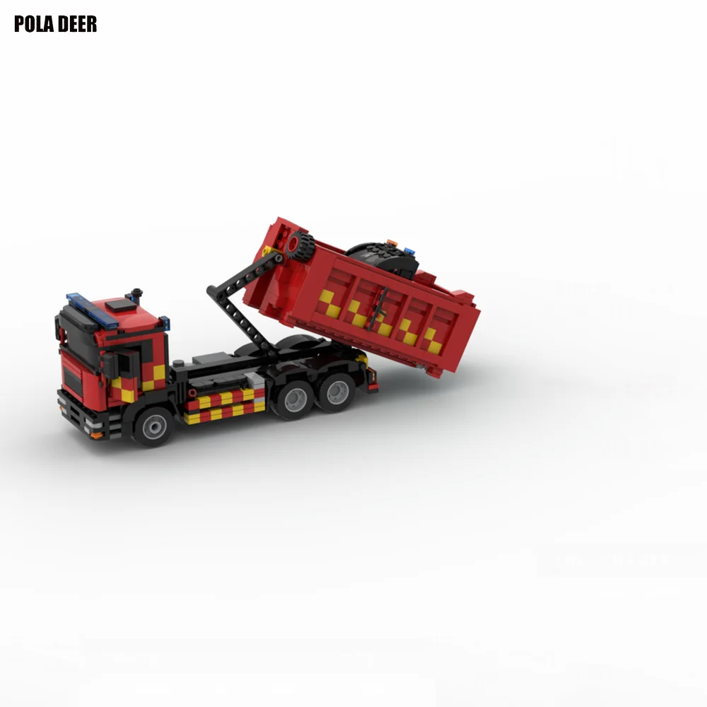 Poladeer-décennie s de construction assemblés pour garçon, modèle de jouets, cadeau de vacances, London Fire Brigade, Prime Mover, Bobcat, design créatif, 972 pièces