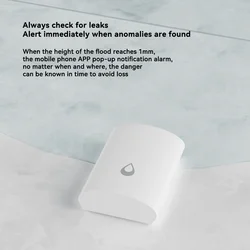 eWelink Smart Zigbee Water Sensor for Flood Water Leakage Detector App Remote Monitoring Support Home Assistant Zigbee Gateway