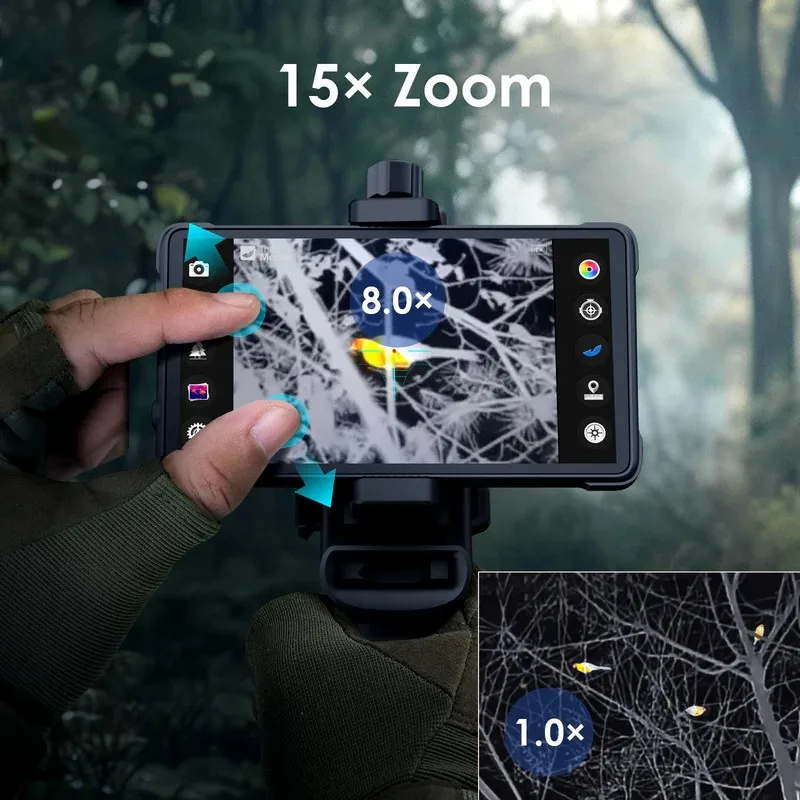 Thermal Master X3 Mobile Nachtsicht-Smartphone-Wärmebildkamera mit SD-Laser-Entfernungsmesser Xinfrared XH15 tragbar