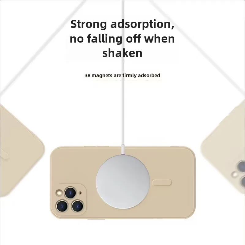 For iPhone 15 Pro Max Luxury Magsafe Magnetic Liquid Silicone Phone Case For iPhone 11 12 13 14 15 16 plus X Xr Protective Cover image 5