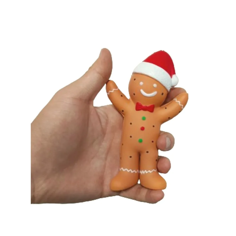 Squishy Cute Christmas Gingerbread Squeeze Stress Relief Toy Christmas Gifts Party Decoration Fidget Toys for Kids Girl Gift