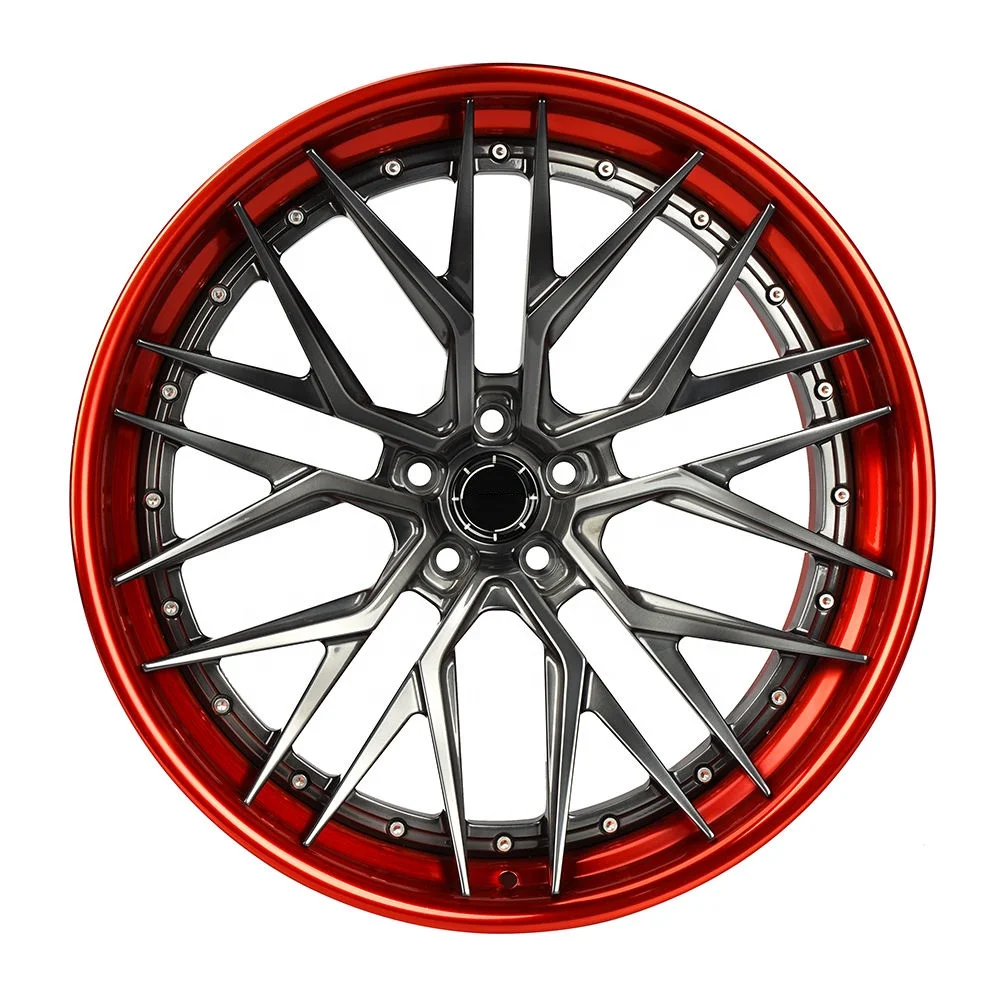  Luxury 2 Piece Forged Alloy Deep Concave Car Wheel for BMW C8 5x114.3 5x120 5x130 5x127 18 20 21 22 24 26 Inch Wheel Rim