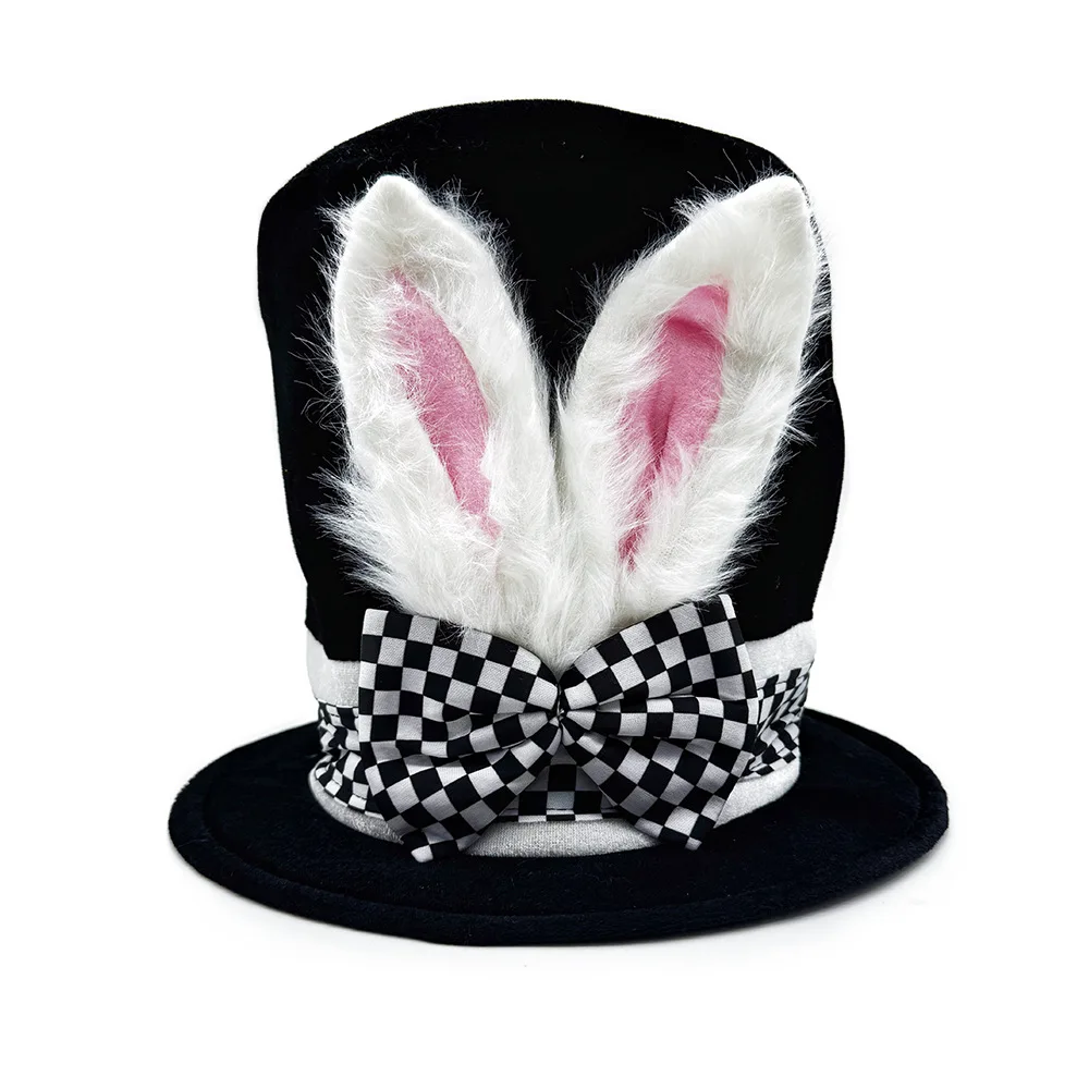 

Бархатная шапка с кроличьими ушками, пасхальная шляпа, украшение для вечеринки, шапка с кроличьими ушками, карнавальная вечеринка