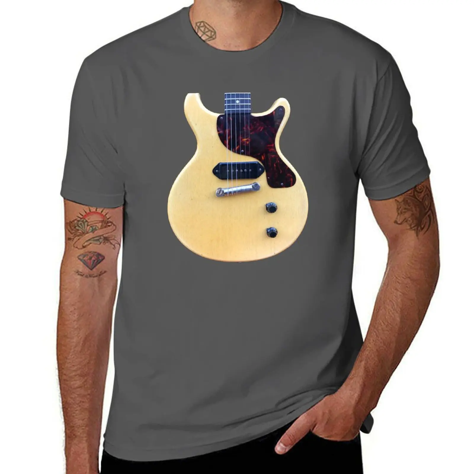 Camiseta modelo Gibson Les Paul Junior TV de 1959, camiseta de pesca de secado rápido