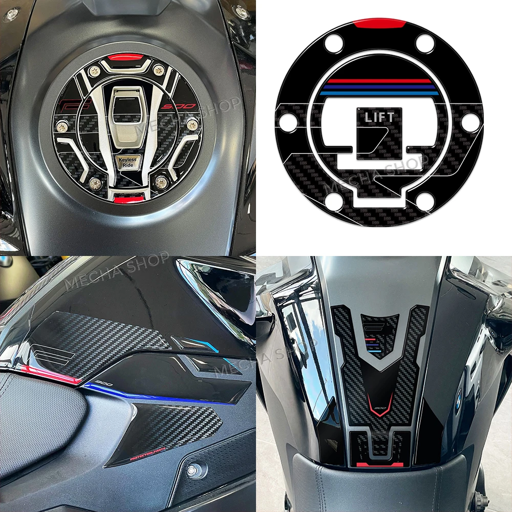 สติ๊กเกอร์กันรอยถังน้ำมัน 3 มิติ สำหรับรถมอเตอร์ไซค์ F900R F 900R F900 R ปี 2017 - 2026 ทำจากเรซิ่น