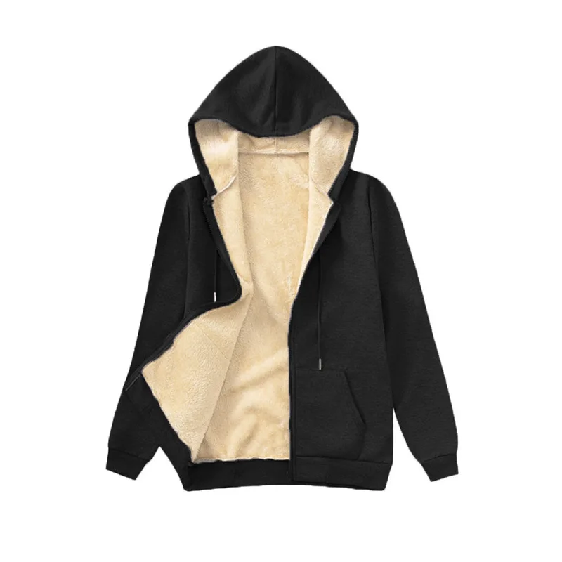 Women's Warm Fleece Lined Hoodie Thick Sherpa Pullover Drawstring Winter Sweatshirt Long Sleeve Multicolor Casual Top