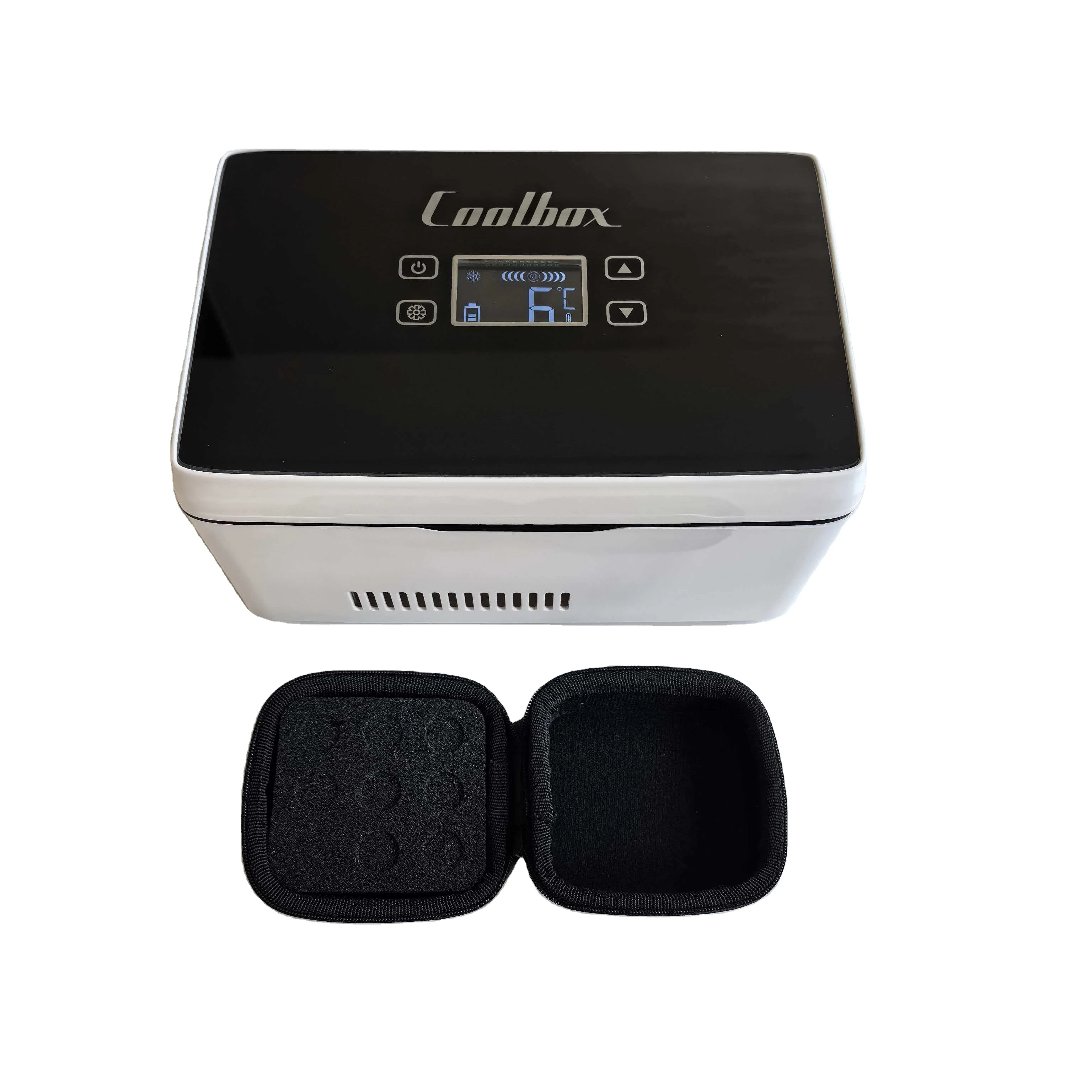 Large Capacity Peptide Cooler Box Touch Sensor Vial Fridge Portable 2 in 1 Carrying Storage Case Set