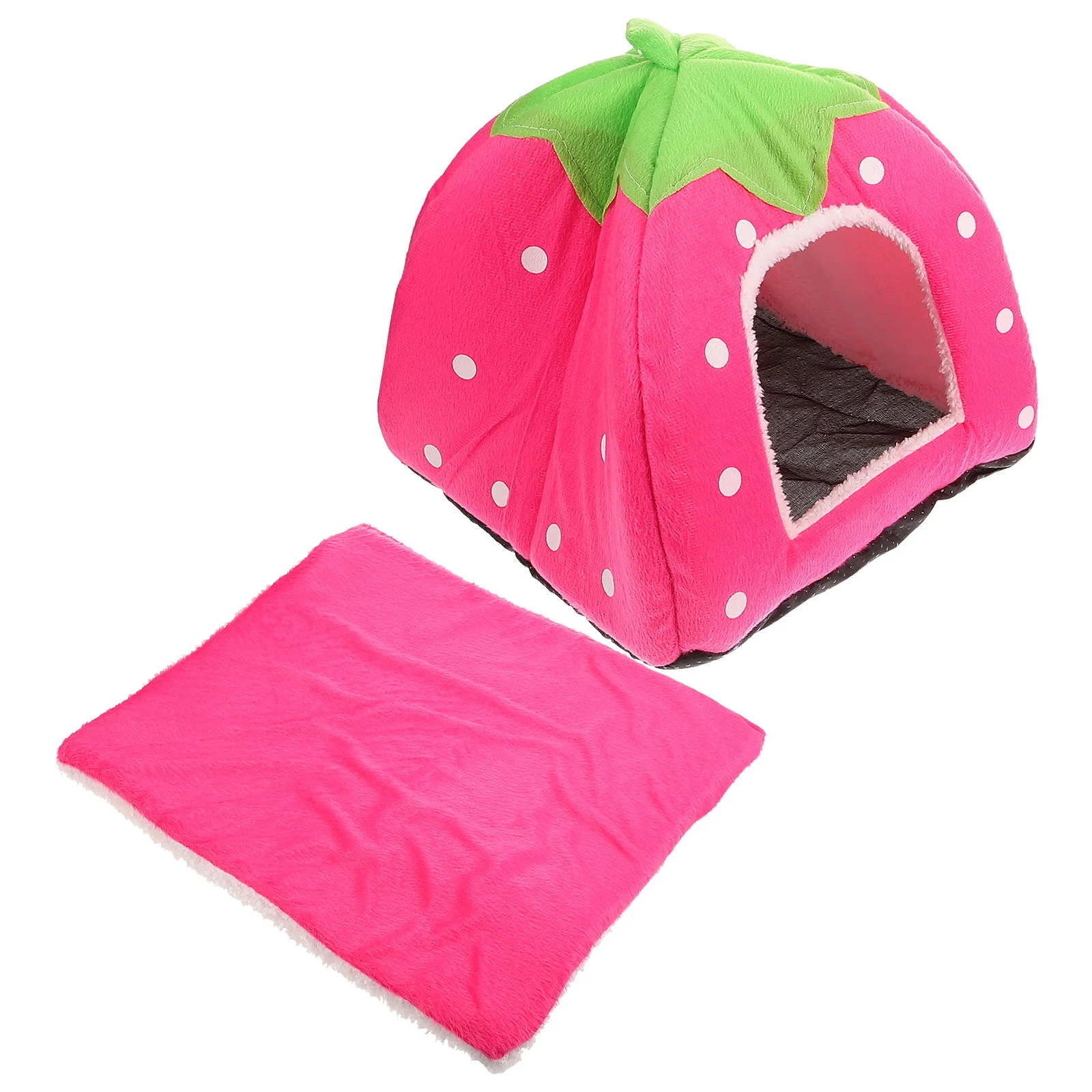 

Cotton Sponge Puppy Cat Dog House Dome Tent Classic Cloth-Wrapper Shape Tent (Pink) Pet bed house Pet warm house