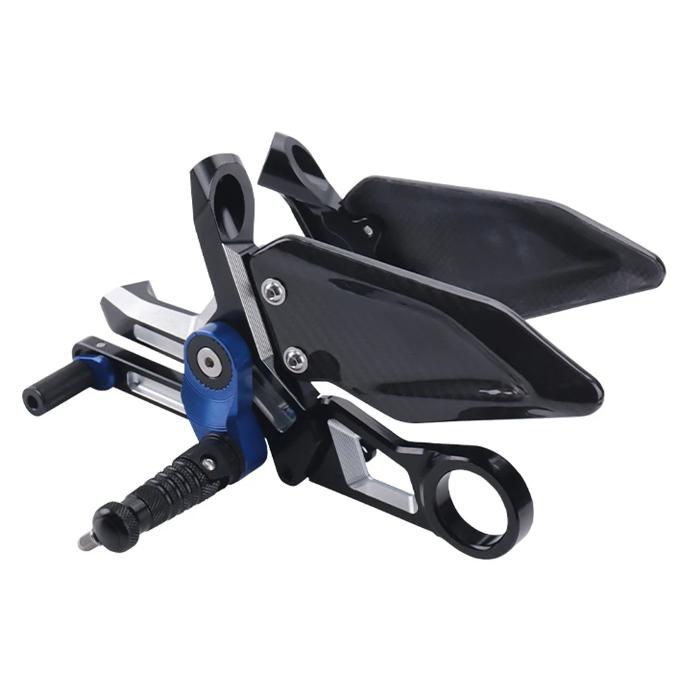 

Adjustable Motorcycle Foot Pegs Rearsets for BMW S1000RR S1000R M1000RR with Heel Guard Protectors for 2019-2023 Models