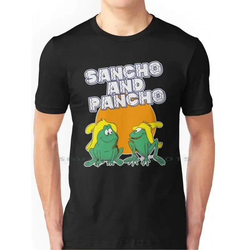 T-Shirt Featuring The Animated Series Sancho And Pancho, a Humorous Comic Cartoon about a Frog from The 1960S And 70S in Tijuana