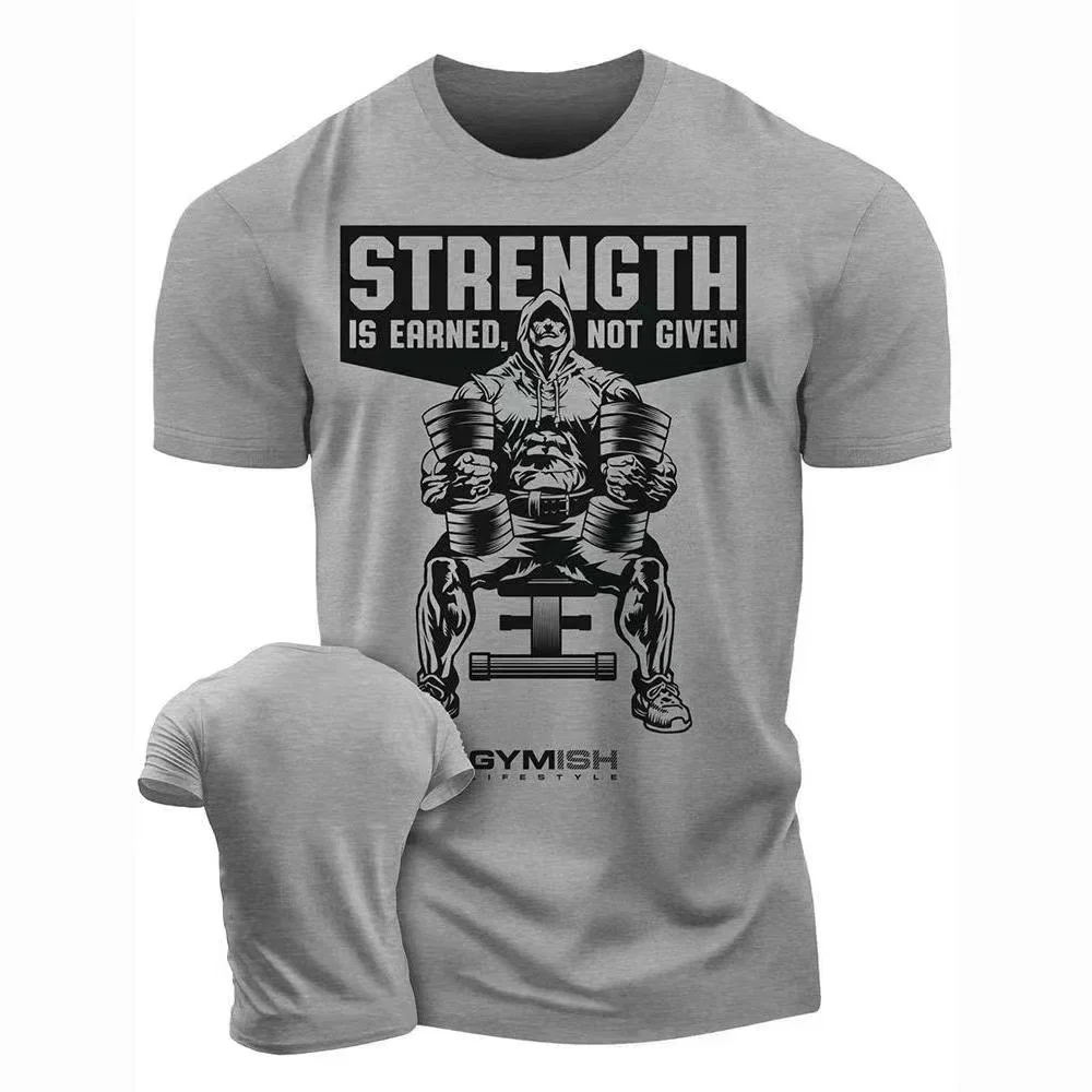 

Short sleeved men's summer new 3D printed men's T-shirt, loose fit for exercise and fitness, mesh plus size top