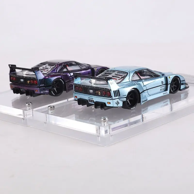 1:64 Star Model F40 Lbwk Versione con coperchio aperto Lega di simulazione Apertura completa Modello di auto pressofuso in miniatura Collezione di giocattoli personalizzati Regalo