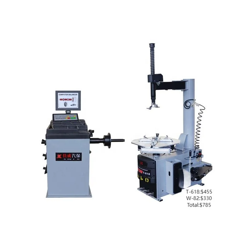 T-618 High Quality Fully Automatic Car Workshop Equipment Tire Changer and Wheel Balancing Machine Combo