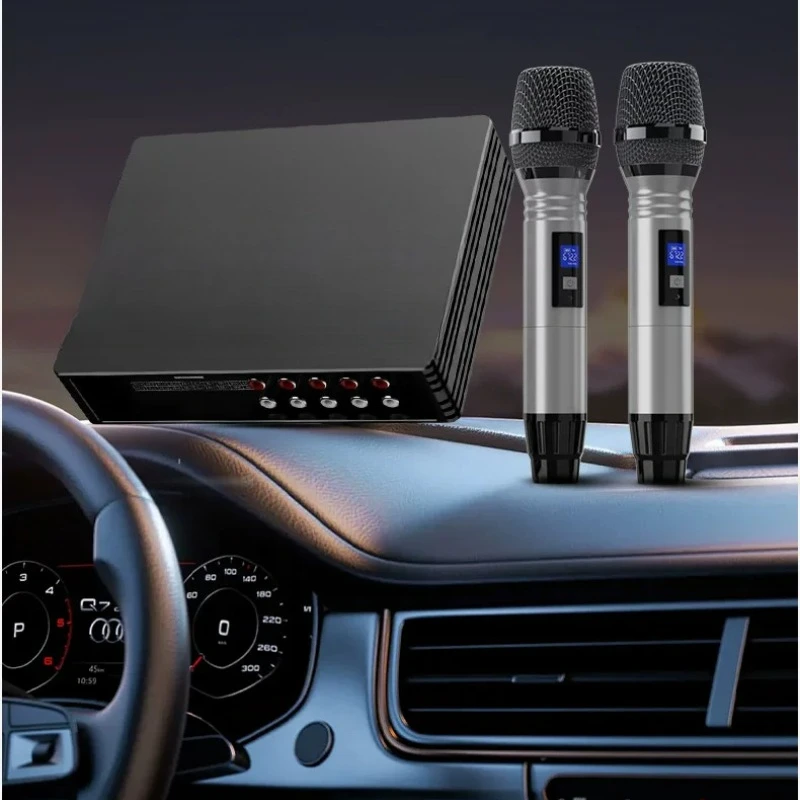 

Car karaoke amplifier all-in-one machine Car amplifier audio microphone sings