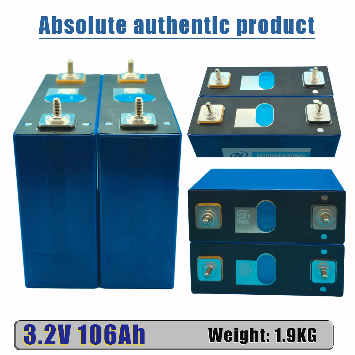 LiFePO4 3.2 فولت 106AH بطارية ليثيوم فوسفات الحديد ، بطارية تخزين الطاقة للسيارات ، بطارية قابلة للشحن لتقوم بها بنفسك الطاقة الشمسية #5