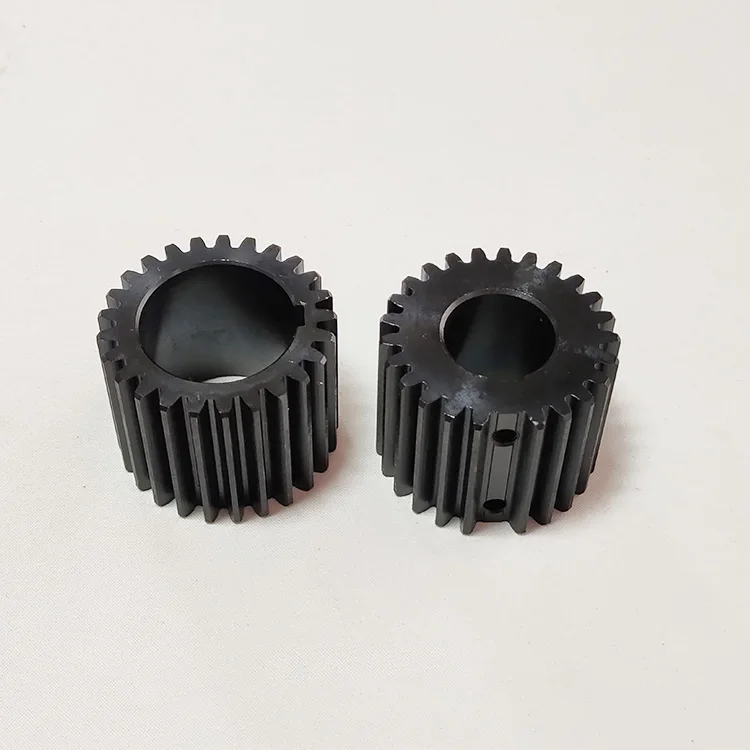 Black SM102 inverted Teeth Row Gear With Hole