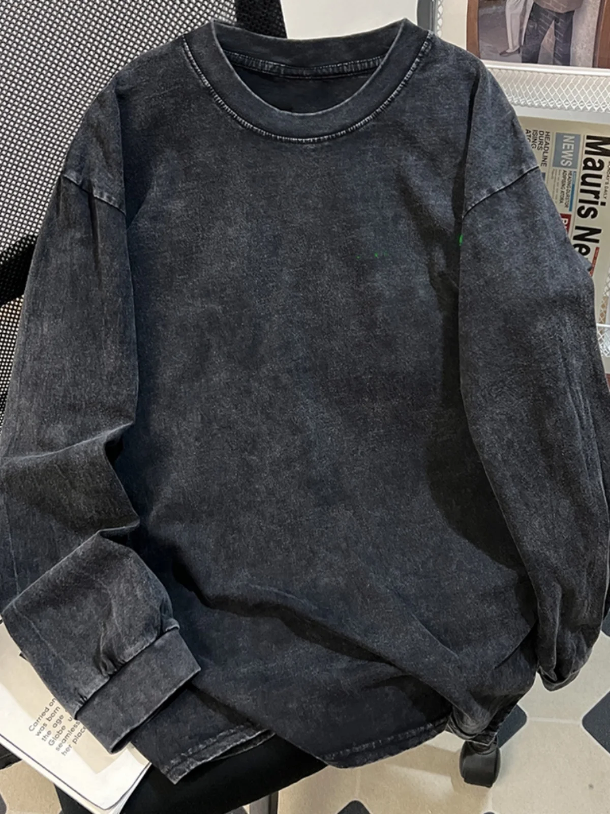 

Футболка Waed Long Sve в американском ретро-стиле, повседневная универсальная одежда, этнический костюм для мужчин и женщин