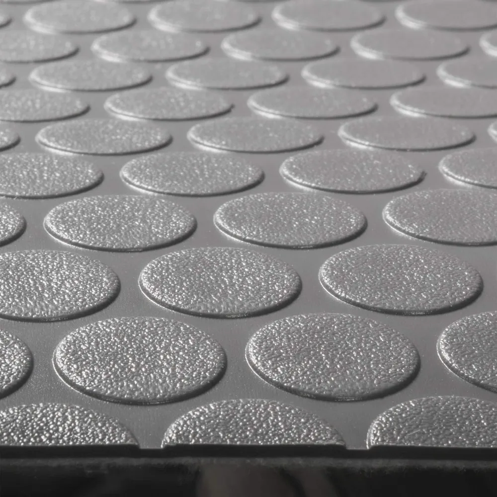 Trailer 8'6" Diamond Flooring | Coin Nickel Pattern | Gray | Waterproof (15ft)