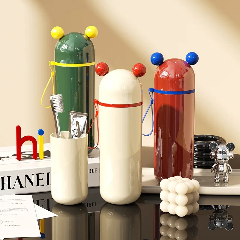 

Travel Wash Cup Portable Toothbrush Cup Tooth Cup Storage Box Set Household Mouthwash Cup