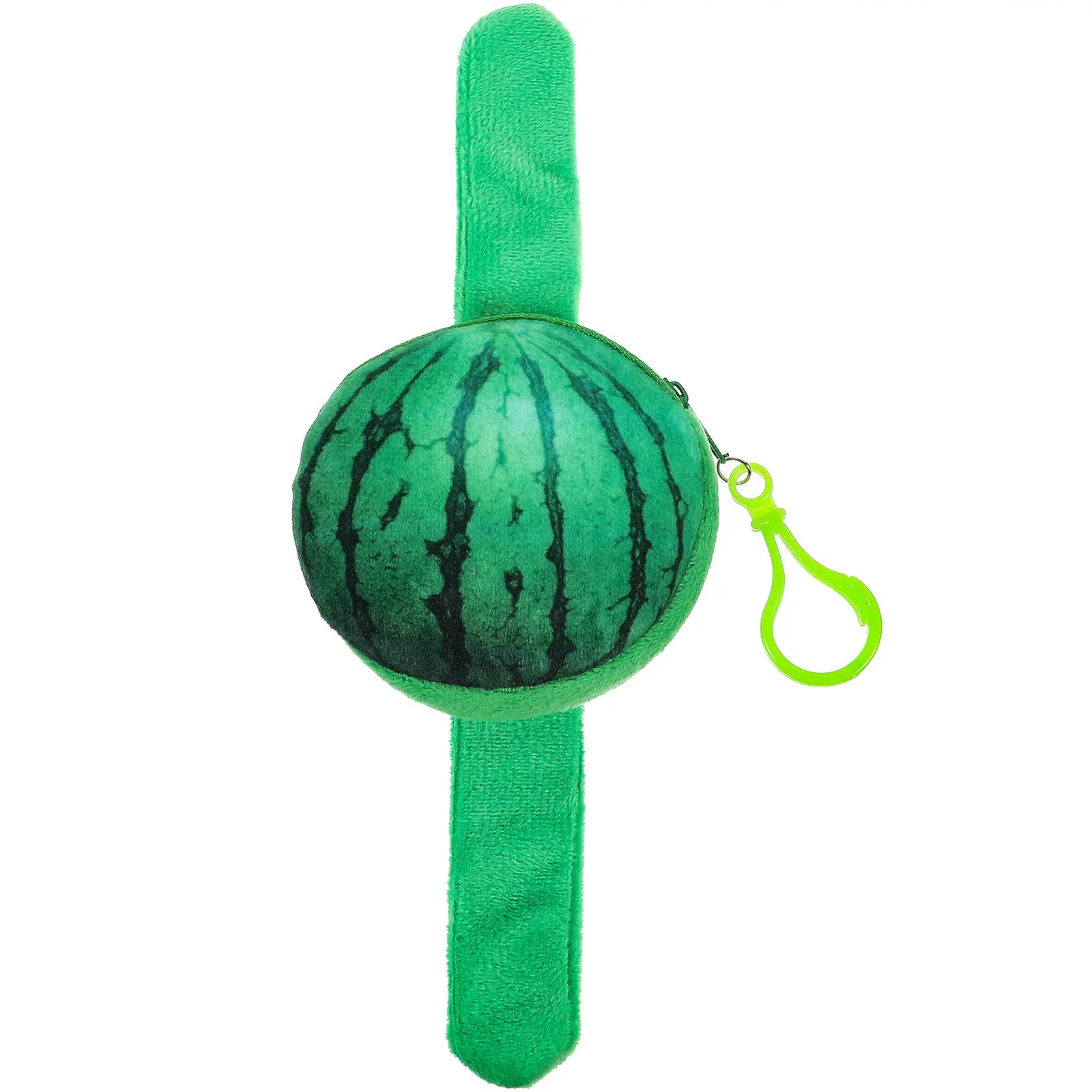 

Мультяшный браслет-слэп с арбузом для детей, забавный браслет-защелка, легко надеваемый, с кошельком для монет, сувениры для вечеринок для мальчиков и девочек, для фестивалей