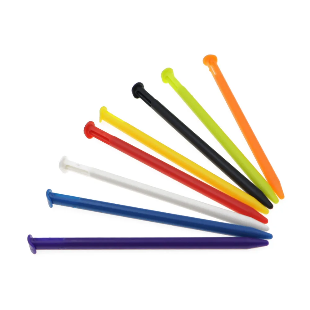 1Set 8Pcs Multi Color Plastic Touch Screen Stylus Pen For New 3DS, Replacement Touch Pen For New 3DS Game Console Repair Parts