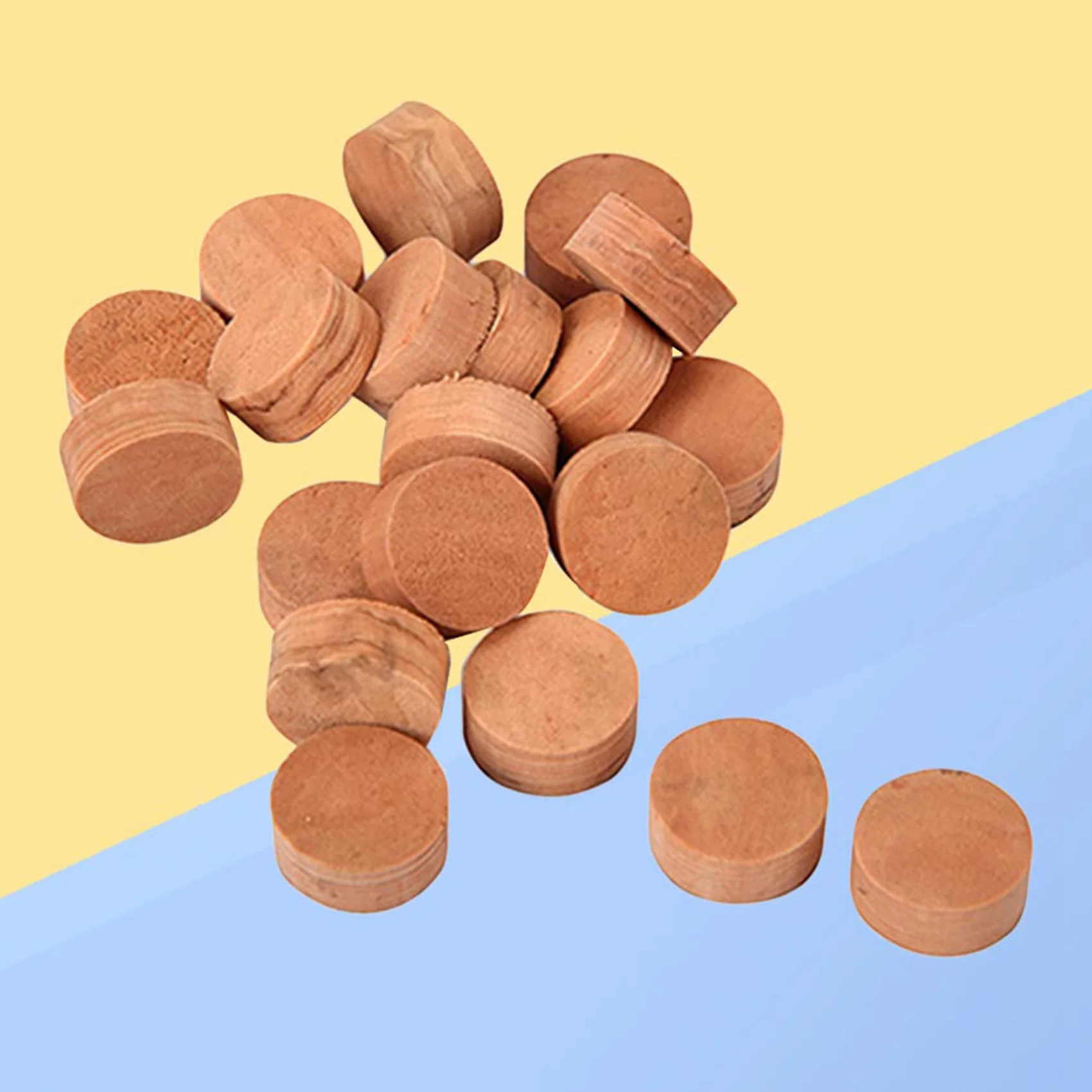 A99I-60Pcs Saxophone Cork Mats Trumpet Cornet Water Key Spit Value Cork Pads (Light Brown)