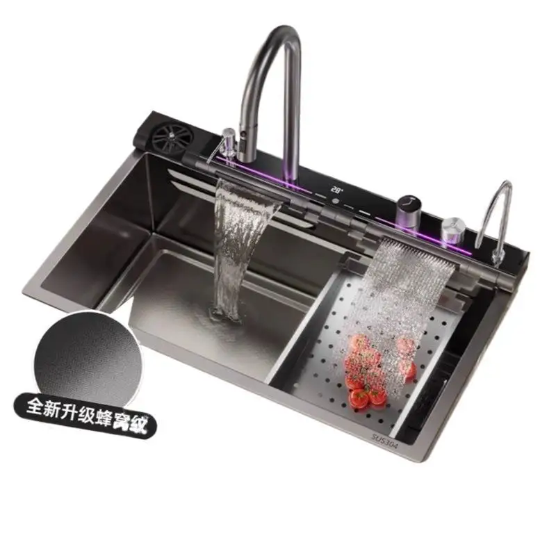 

New sink 304 stainless steel small rice grain kitchen vegetable basin household
