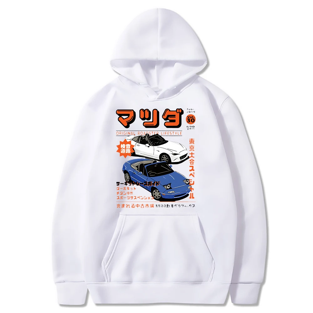 Men Hoodie Jdm Japanese Streetwear Comic Printing Harajuku 2022 Spring Automobile Culture Hip Hop Clothes Unisex