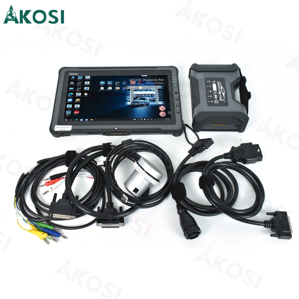 Ready to use F110 Tablet+2024 Super MB Pro M6 Car and Truck DOIP Diagnostic Tool MB STAR M6 Programming