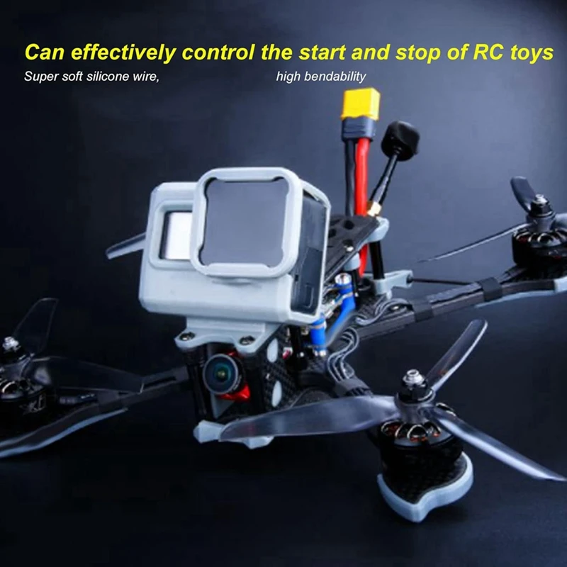 Przełącznik samolotu ABNO-RC, przełącznik dużego prądu 18AWG z wtyczką XT60, wytrzymały włącznik/wyłącznik do modeli samolotów RC