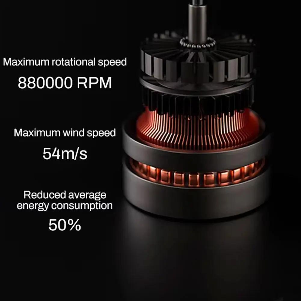 130000 دورة في الدقيقة منفاخ الهواء الكهربائي توربو فرش السيارات عالية السرعة USB تهمة لنفخ الغبار مجفف الشعر