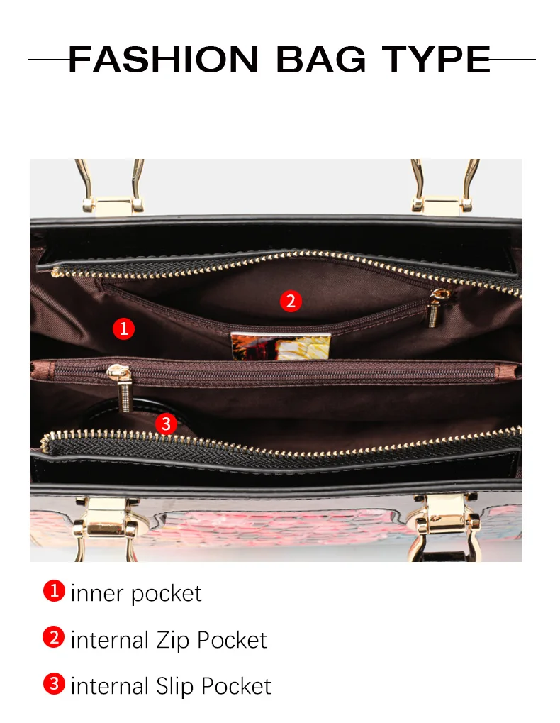 Aidrani Damenhandtasche mit Blumenmuster und Krokodilprägung, farbenfrohe Umhängetasche mit Henkel, Damen-Umhängetasche für den täglichen Gebrauch. – Detail 5