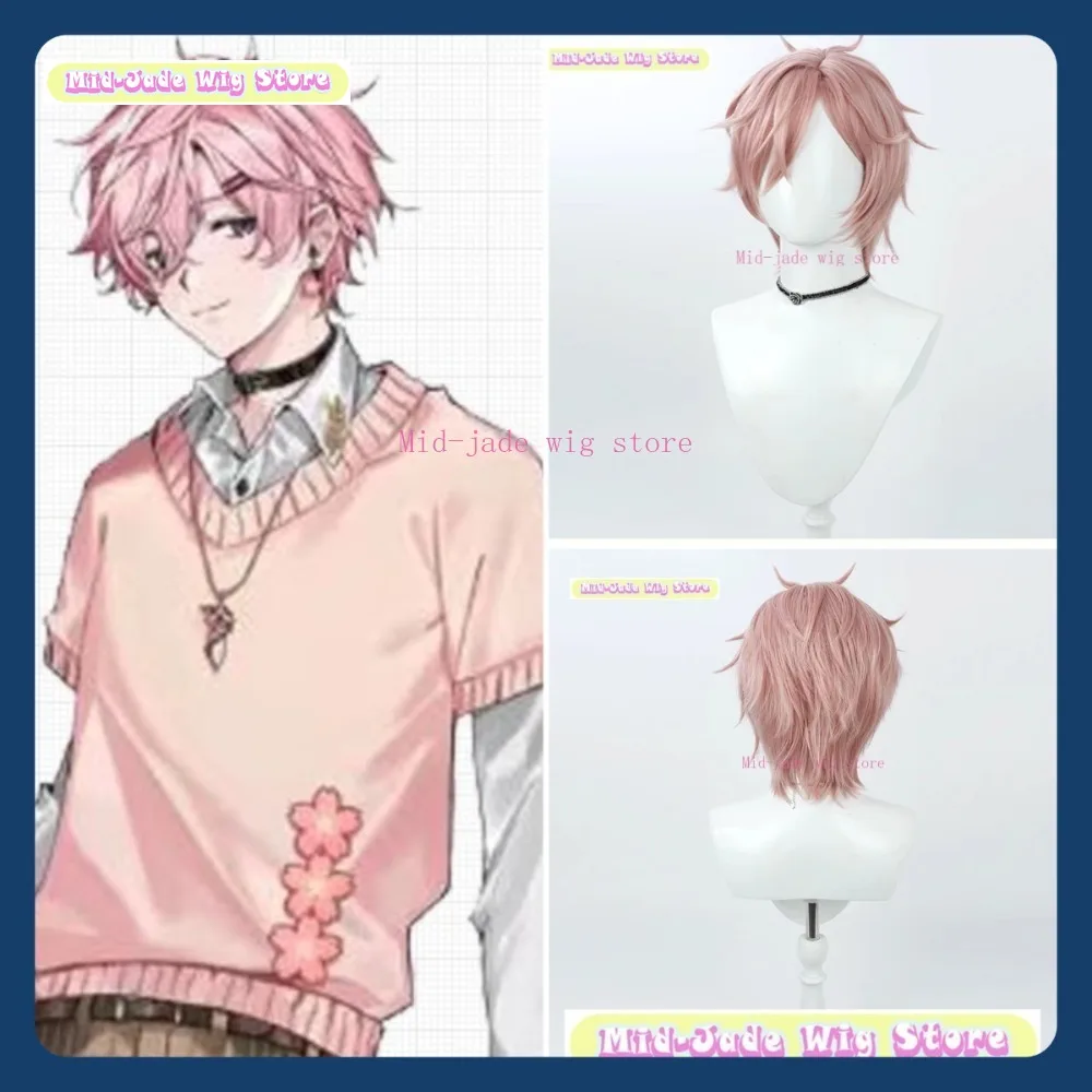 

Mid-jade Wig Store Indie VTuber Shoto Demon Hunter Ver. Cosplay Wig Anime Game Role-playing Halloween Party Synthetic Wig