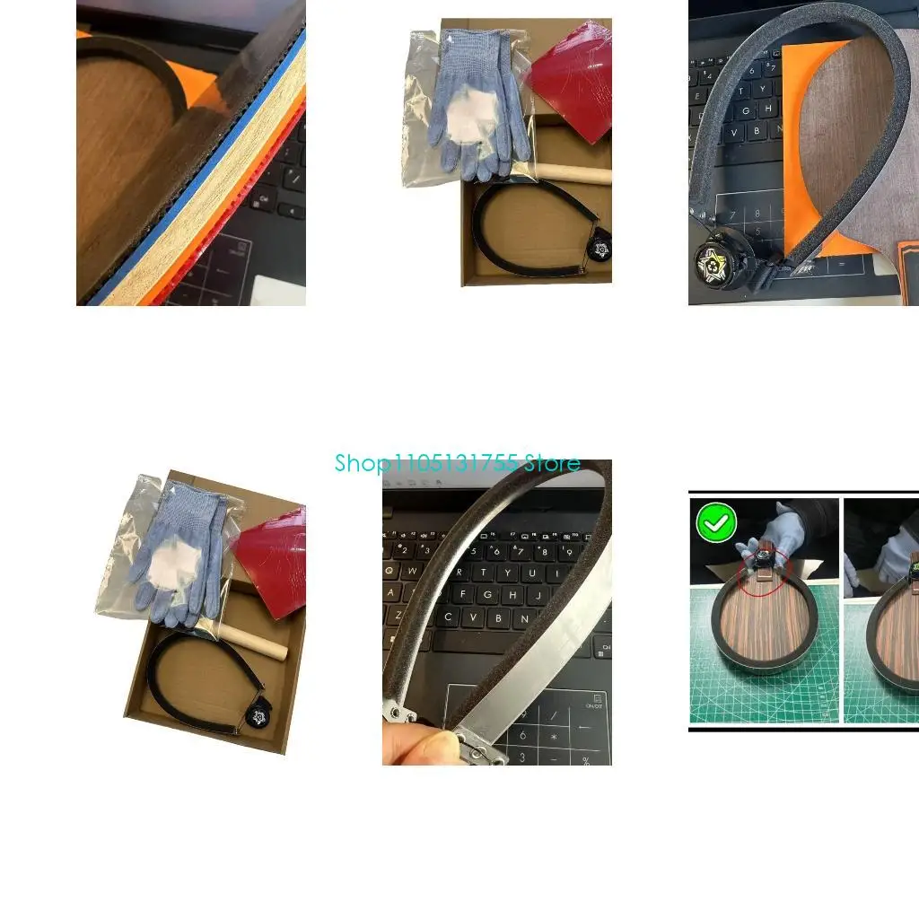 

K0EF Adjustable Rubber Cutting Tool PingPong Rubber Cutter Special Scissors