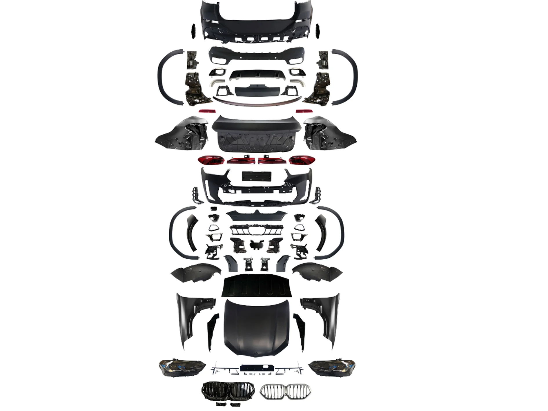 For HIGH QUALITY PP Accessories UPGRADE FRONT REAR BUPMER BODY KIT for BMW X6 F16(15-19)TO F96(2024-IN)X6M