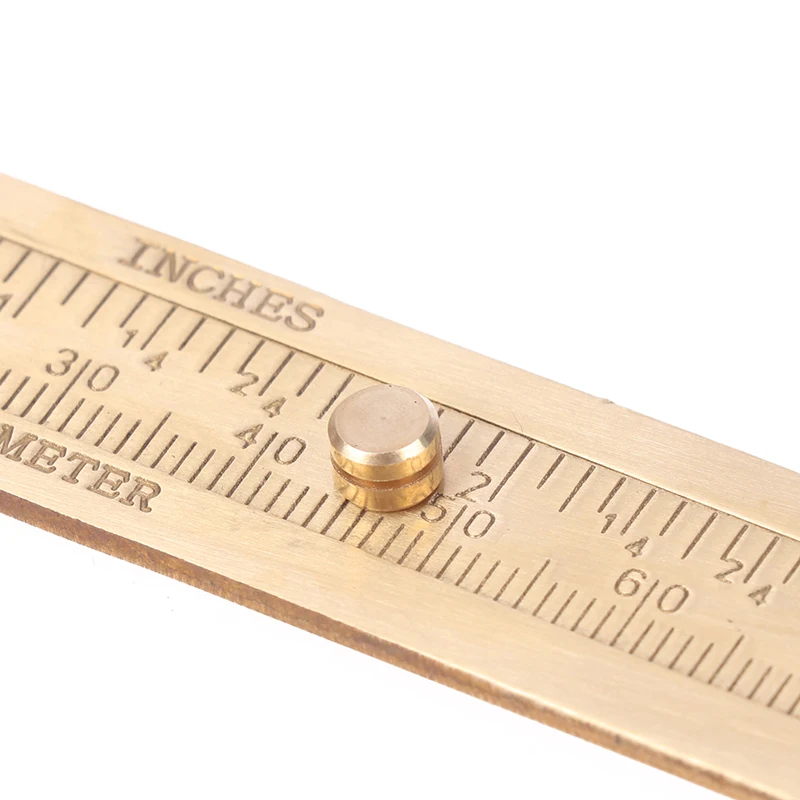 80/100mm ±0.01mm High Precision Mini Brass Sliding Ruler Double Scales Metal Vernier Caliper Gauge Measuring Supplies New