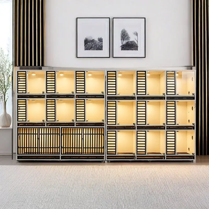 

Dog cage display cabinet, breeding cage solid wood dog house