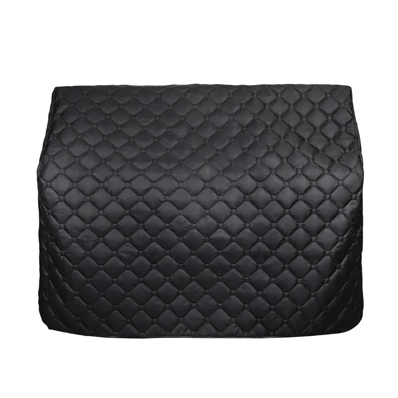 Leather Piping Piano Dust Cover Thickened Cotton-filled Waterproof Bump-proof Upright Piano Cover Keyboard Instrument Accessory