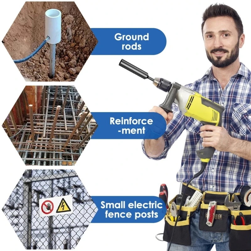 SDS Ground Rod Driver for 5/8 Inch 3/4 Inch Ground Rods Replacement