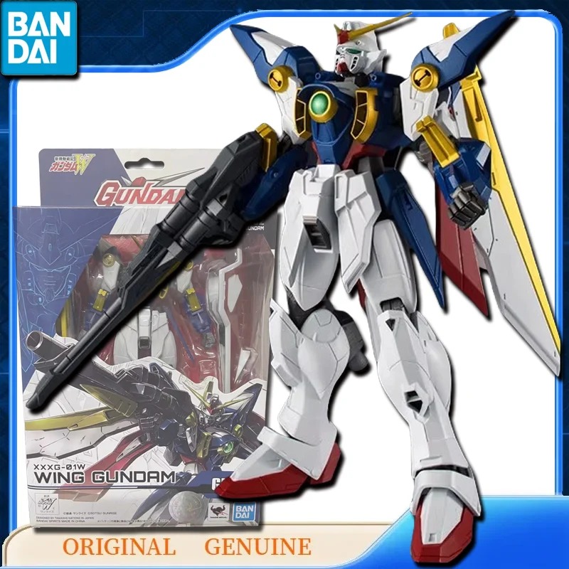 

Bandai Original Genuine XXXG-01W WING GUNDAM GU-02 Anime Action Figures Toys for Kids Gift Assembly Model Ornaments