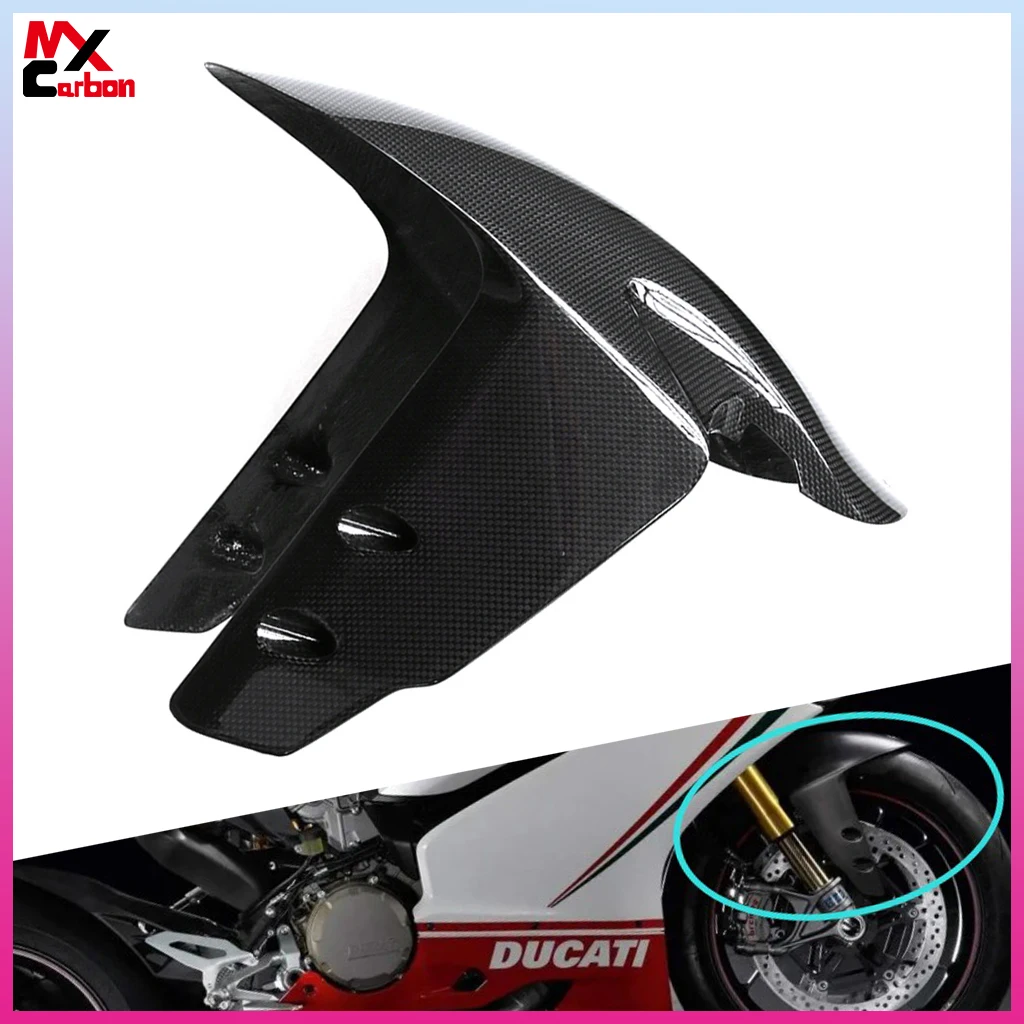 

For PANIGALE 1199 1299 2014 2015 2016 2017 Motorcycle Front Fender Hugger Mudguard Full Carbon Fiber