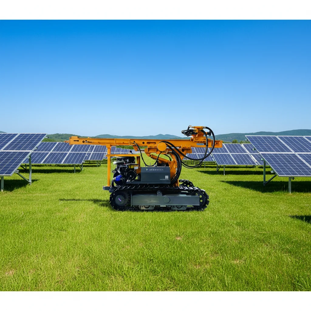 Hydraulic Small Caliber Screw Pile Driver for Highway Photovoltaic Solar Projects Mine Drilling Rig Machine Customized