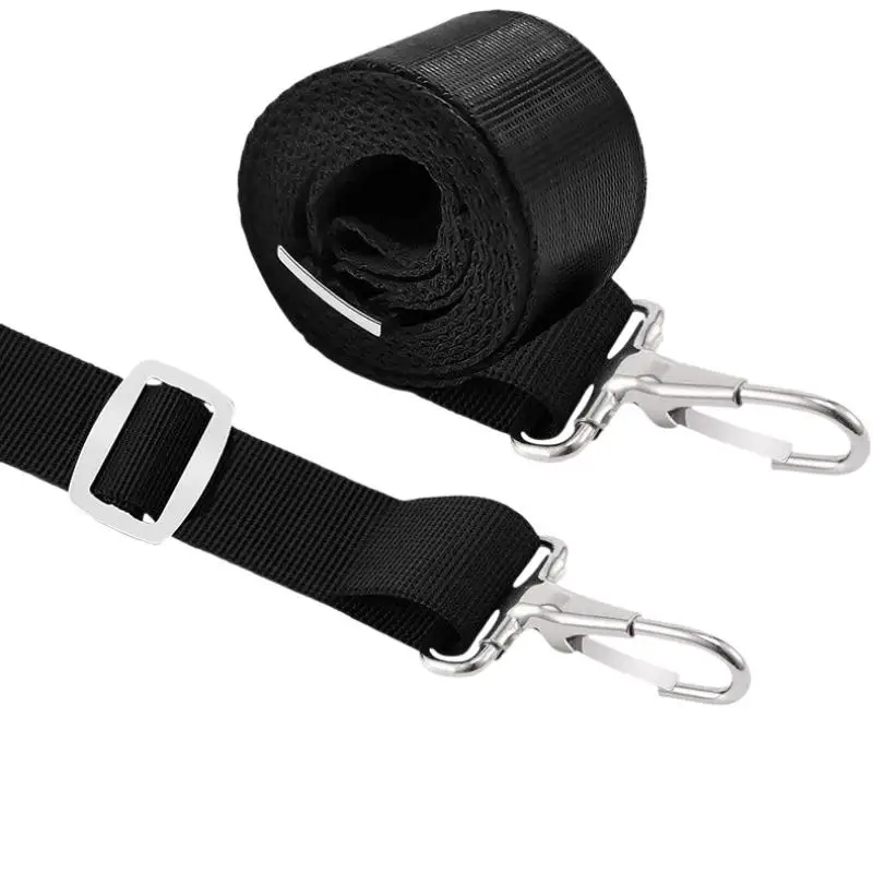 Adjustable Marine Webbing Straps Weatherproof Boat Top Awning Tie Straps with Loop for Outdoor Boating Trips