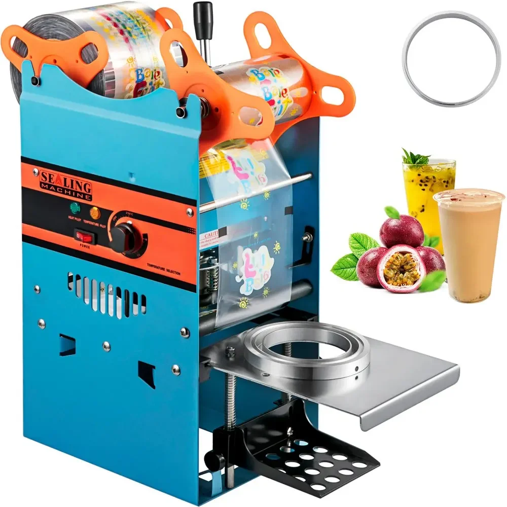 

VEVOR Manual Cup Sealing Machine 300-500 Cups/Hour Accurate Control Panel Heavy Duty for 90/95 MM Diameter Drinks Cup Sealer