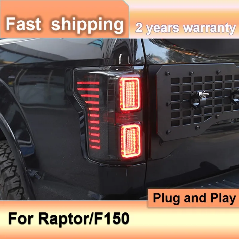 

Car Accessories for Ford Raptor Tail Lights 2017-2020 F150 Taillight DRL Turn Signal Brake Light Fog Light Reversing Light