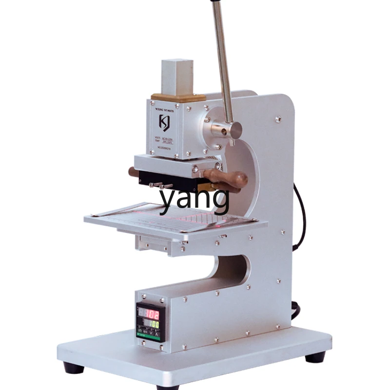 

yjq Manual Stamping Machine Electronic Eye Hot Press Finished Leather Wallet Handmade Leather