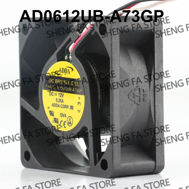 AD0612UB-A73GP Double ball bearing Super quiet switch Server ADDA 5V 24V 48V DC 12V 0.25A AC EC 6025 60X60X25MM 6CM cooling fan