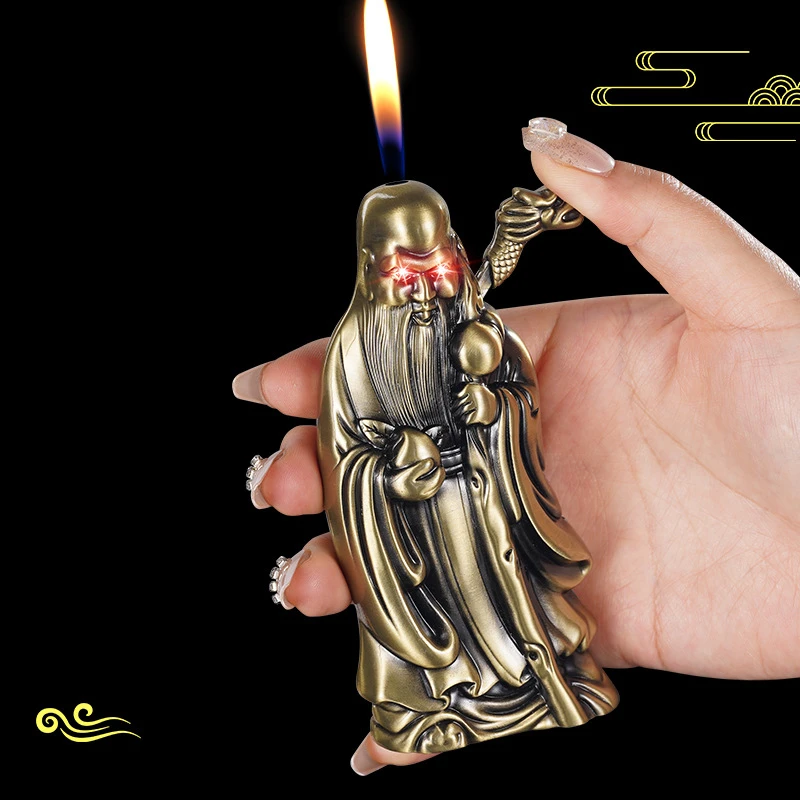 Creative Birthday Star 3D Relief Lighter Desktop Open Fire Ornament with Positive Meaning Unique Gift for Him Or Her